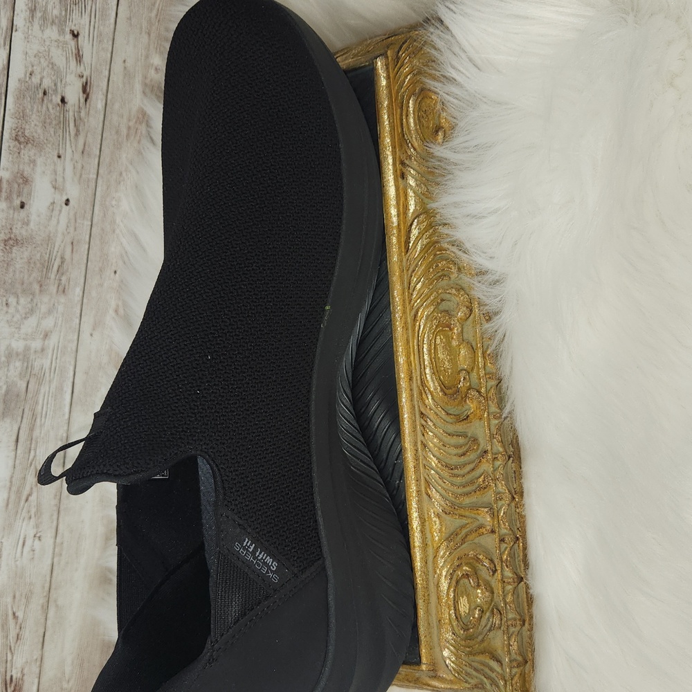 Skechers Men's Black Slip-On Shoes - Picture 2 of 8